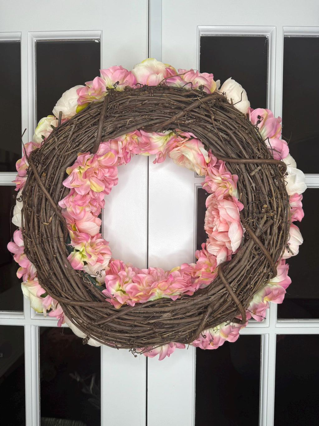 Blush Peony and Rose Luxury Wreath Signature Collection