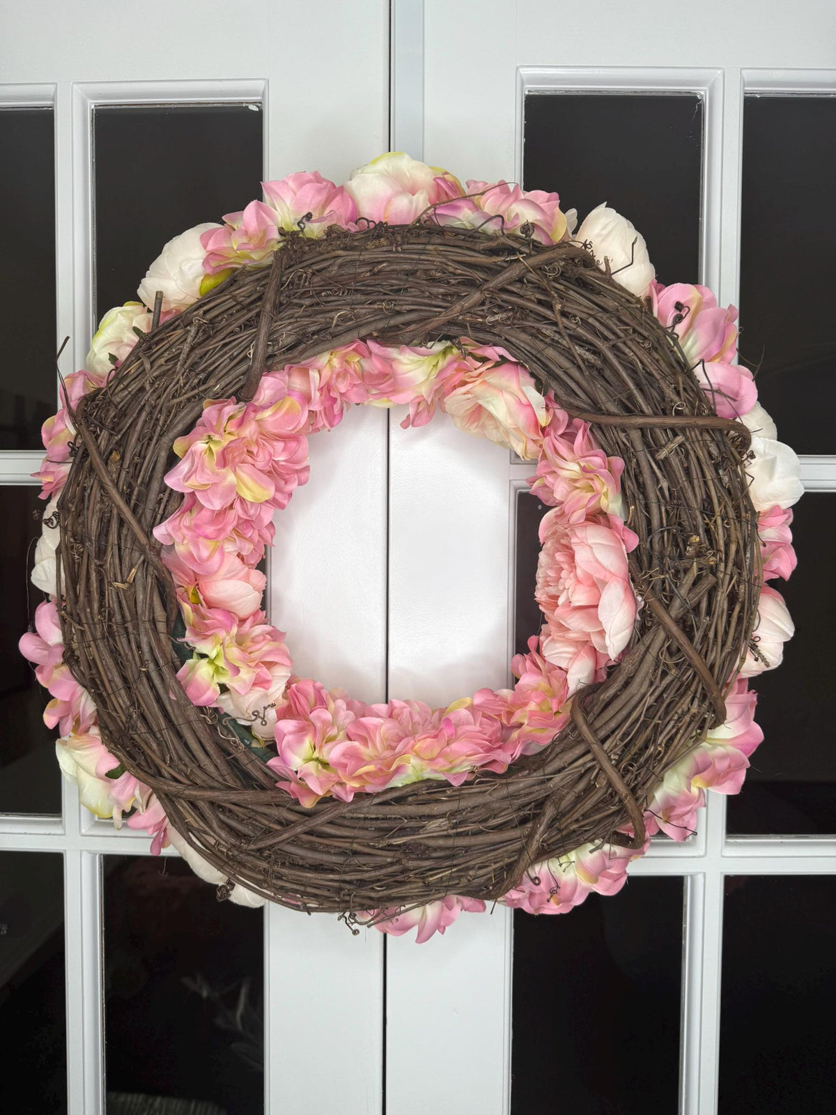 Blush Peony and Rose Luxury Wreath Signature Collection