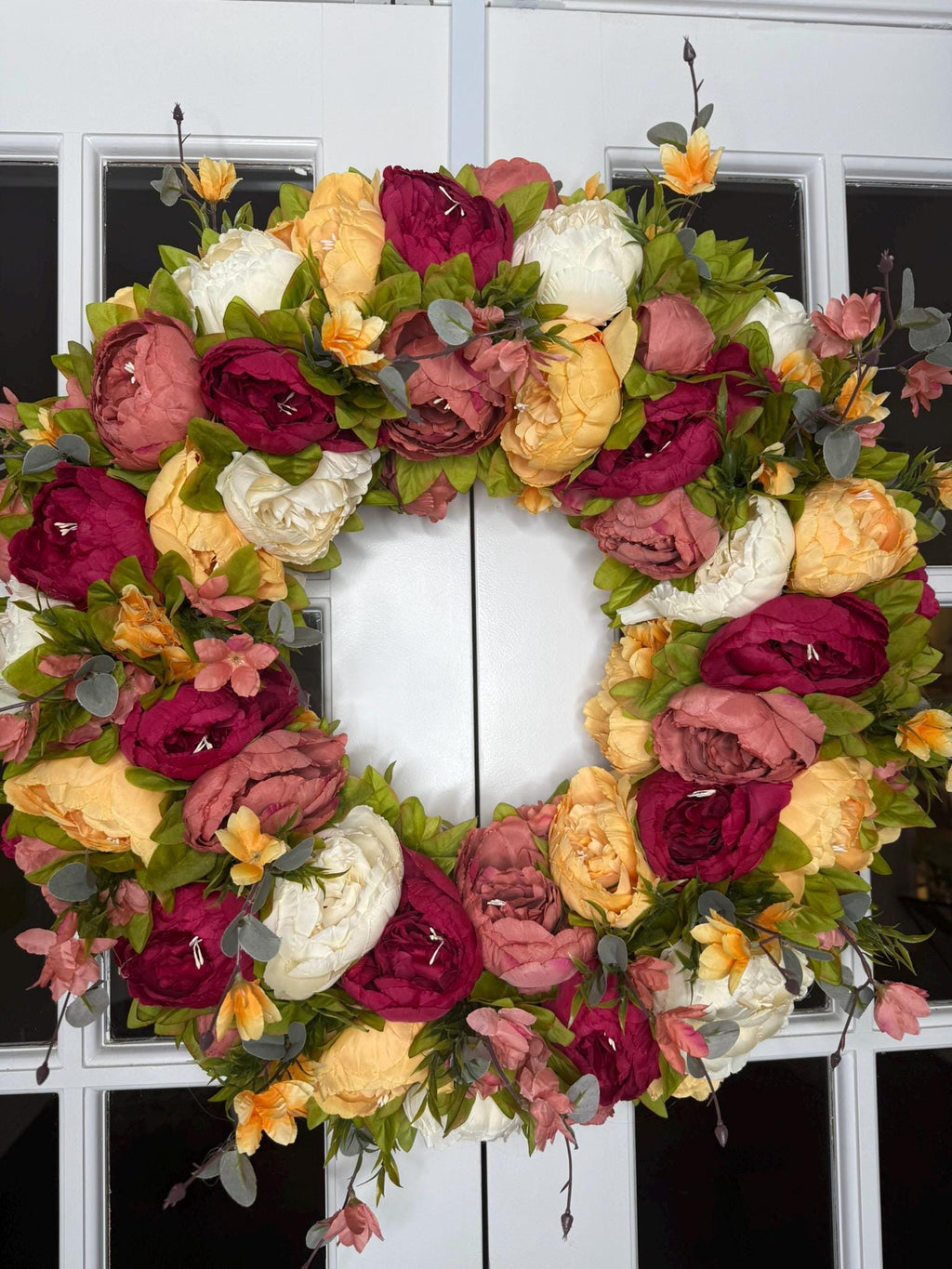 Autumn Harvest Peony Wreath Luxe Seasonal Collection