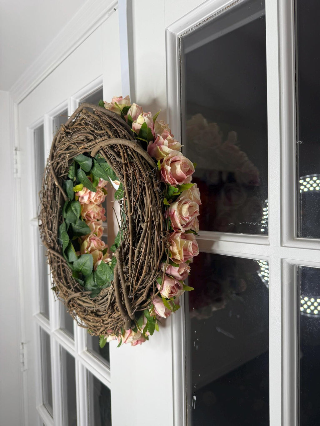 Luxe Blush Rose Wreath Timeless Romance Collection