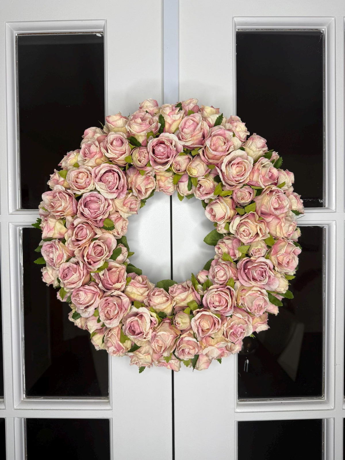 Luxe Blush Rose Wreath Timeless Romance Collection