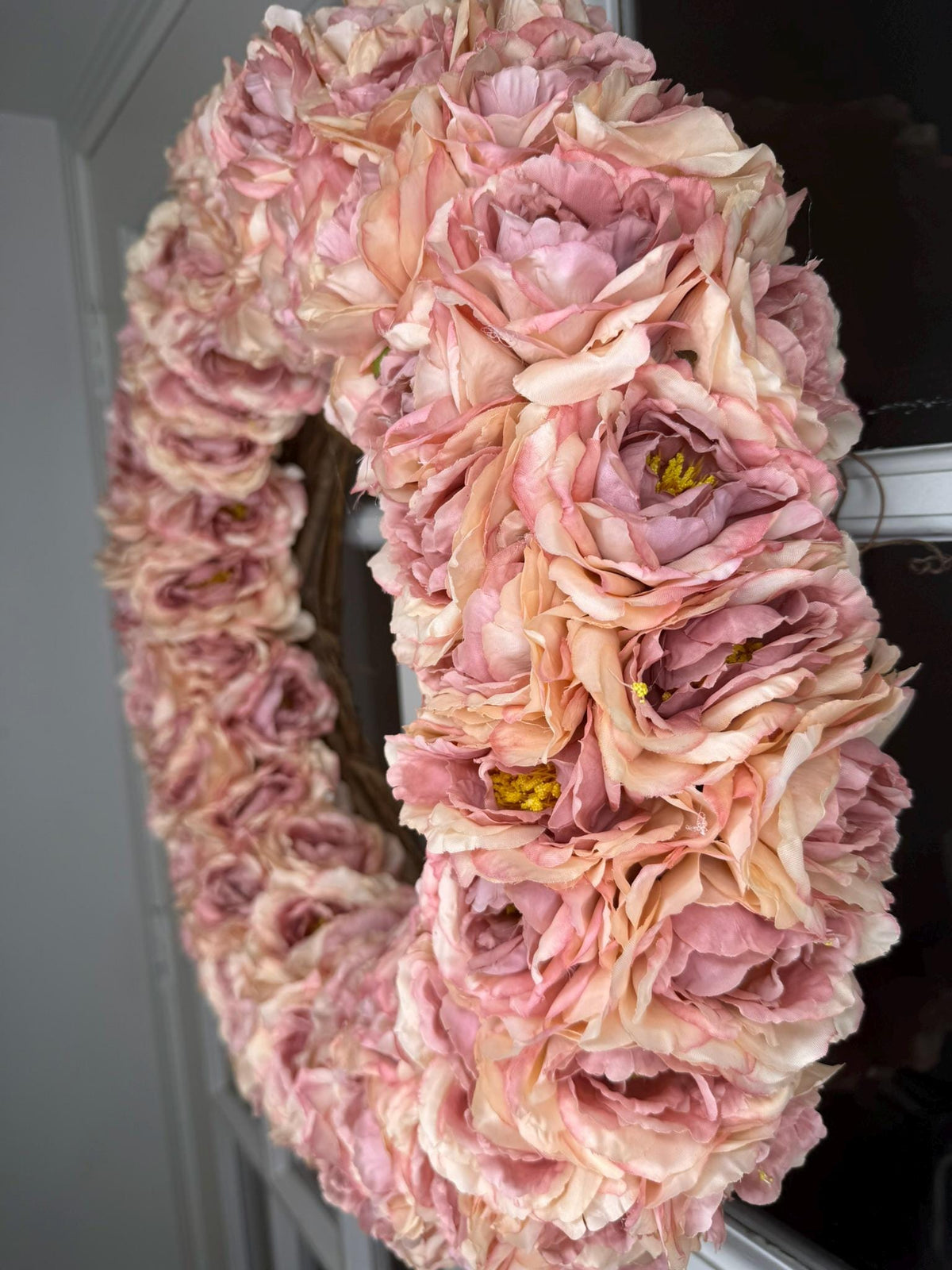 Dusty Rose Garden Wreath  Belloura Heirloom Collection