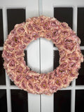 Dusty Rose Garden Wreath  Belloura Heirloom Collection