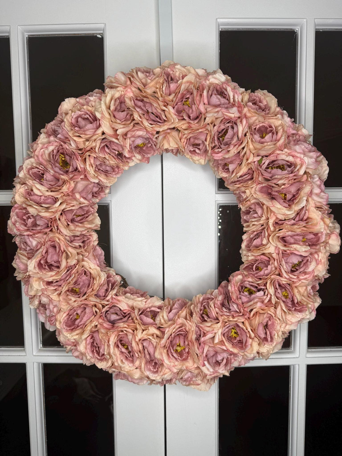 Dusty Rose Garden Wreath  Belloura Heirloom Collection