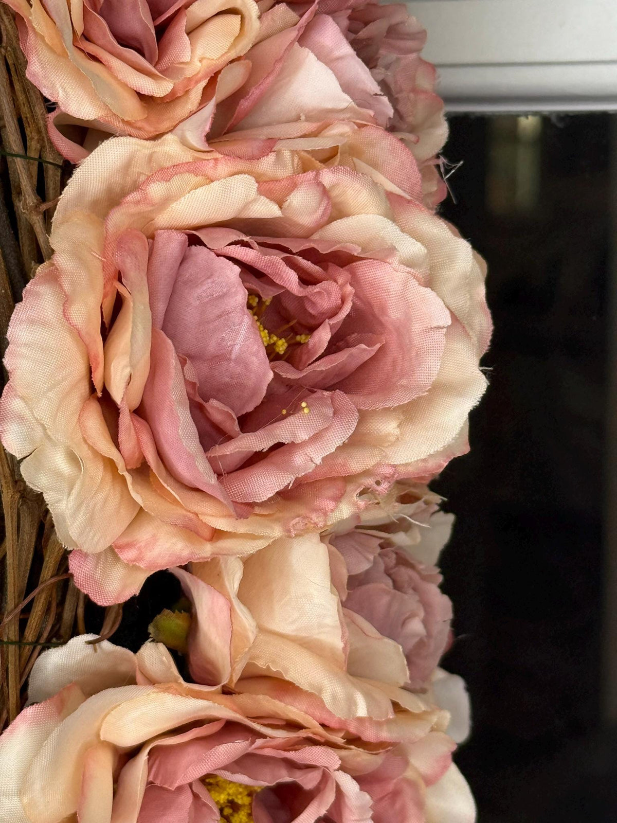 Dusty Rose Garden Wreath  Belloura Heirloom Collection